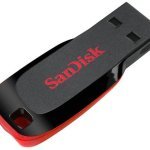 זיכרון נייד SanDisk Cruzer Blade USB - דגם SDCZ50-016G-B35 - נפח 16GB - צבע שחור